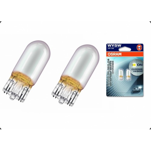 Автолампа ук. OSRAM 2827DC-02B Diadem Chrome WY5W 12V W2,1X9,5D 10X2 Blister в інтернет супермаркеті PbayMarket!