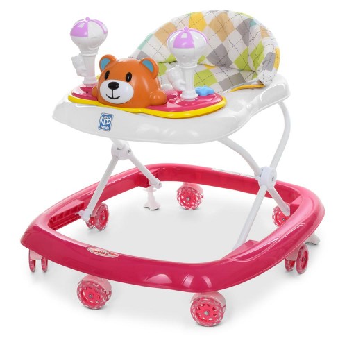 Дитячі ходунки Ведмедик з силіконовими колесами Bambi M 3656-S Рожевий (MAS40428) в інтернет супермаркеті PbayMarket!