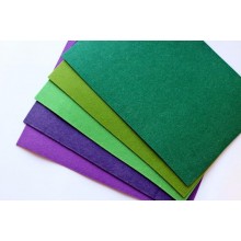 Набір китайського жорсткого фетру 2 мм Pugovichok Фіалка 5 кольорів для рукоділля та творчості (7168) Набір китайського жорсткого фетру 2 мм Pugovichok Фіалка 5 кольорів для рукоділля та творчості (7168)