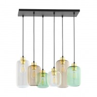 Люстра TK Lighting Marco 66x130 см Чорно-золотистий (TK3328)