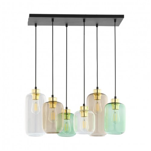 Люстра TK Lighting Marco 66x130 см Чорно-золотистий (TK3328)