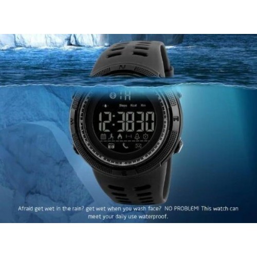 Чоловічий розумний годинник Skmei 1250 Clever Чорний Чоловічий розумний годинник Skmei 1250 Clever Чорний