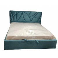 Ліжко двоспальне BNB Aurora Comfort 160 x 200 см Simple Синій