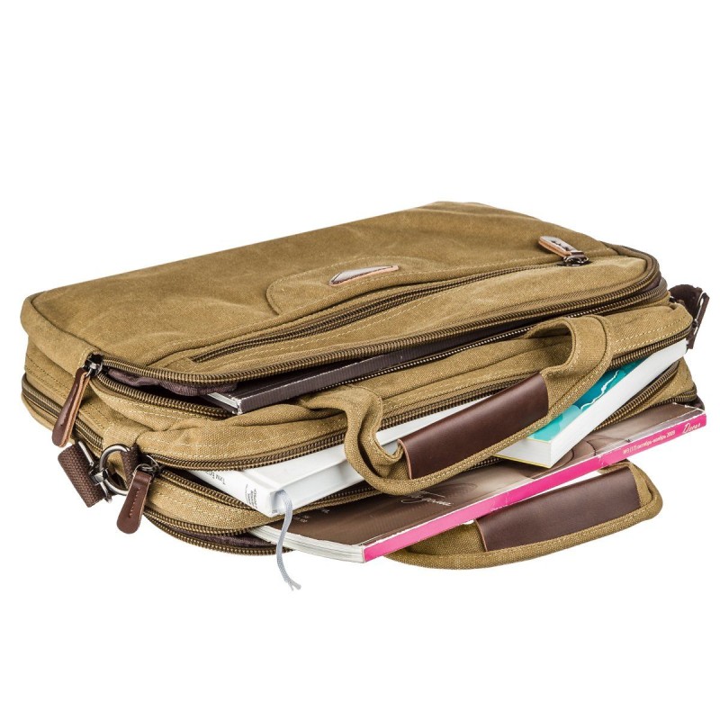 Сумка текстильна для ноутбука 15.6 на два відділення Vintage 20181