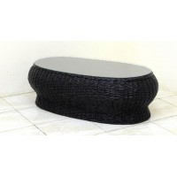 Стіл кавовий Баварія CRUZO натуральний ротанг Темно-коричневий (st0007)