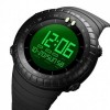 Тактичний водостійкий кварцовий годинник Skmei Ribas black