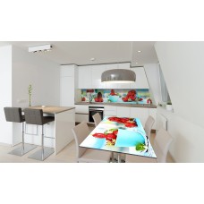 Наклейка вінілова на стіл Zatarga «Суниця» 650х1200 мм Z180774/1st