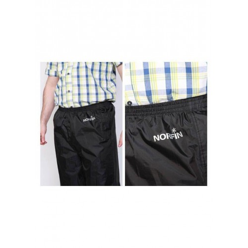 Костюм демісезонний водонепроникний Norfin RAIN р.XL Чорний 508004-XL Костюм демісезонний водонепроникний Norfin RAIN р.XL Чорний 508004-XL