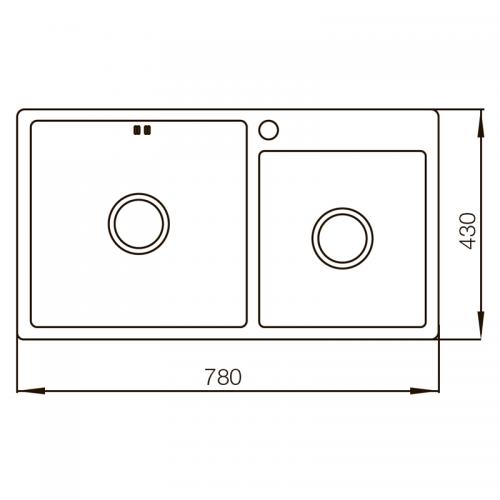 Мийка MIXXUS MX7843-220x1.0-SATIN (MX0564) в інтернет супермаркеті PbayMarket!