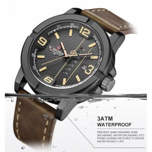 Чоловічий годинник NaviForce Cuba Коричневий Чоловічий годинник NaviForce Cuba Коричневий
