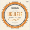 Струни для укулеле D'Addario EJ53B Black Nylon Baritone Ukulele Strings 28/35