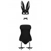 Еротичний костюм кролика Obsessive Bunny costume S/M, black, боді, чокер, гартери, панчохи, маска в інтернет супермаркеті PbayMarket!