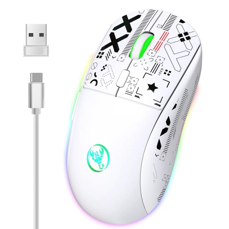 Миша бездротова Imice HYSJ Т90 2.4G + Bluetooth White