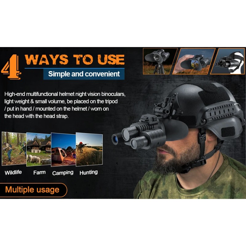 Прилад нічного бачення із цифровим зумом FMA NV-880 8x16MP 1080P HD WiFi 850nm до 600м у темряві