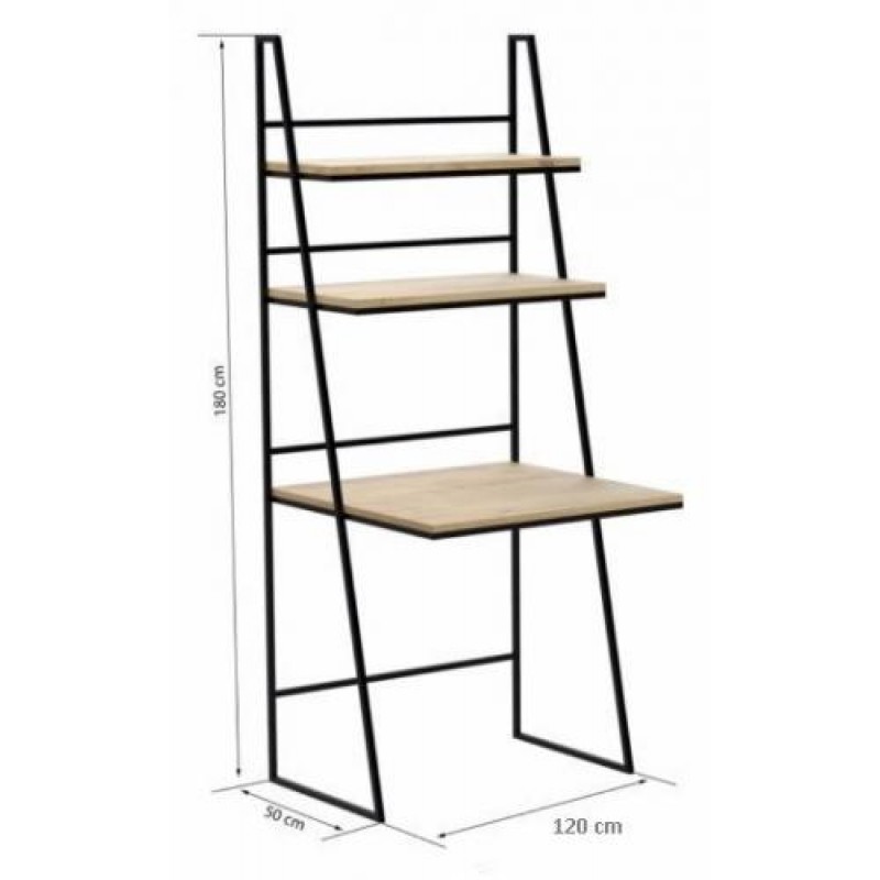 Офісний стіл у стилі Loft NS-1402 1830x1200x500 мм Черный