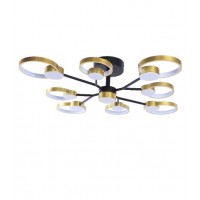 Люстра світлодіодна акрилова Sirius Ш 1313/9 Black+Gold