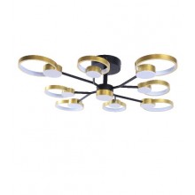 Люстра світлодіодна акрилова Sirius Ш 1313/9 Black+Gold