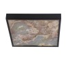 Стельовий світильник Candellux Luxan 39x39x5 см Чорний (10-17079)