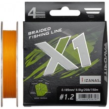Шнур Favorite X1 PE 4x 150m #1.2/0.185mm 20lb/9.5kg Помаранчевий (1013-1693.11.21)