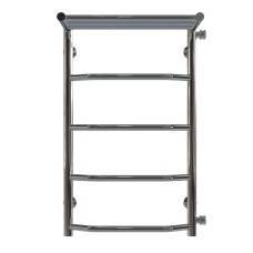 Рушникосушарка водяна Трапеція з полицею П5 400х700 Deffi Хром (C.TP.70.40.5.C.C)