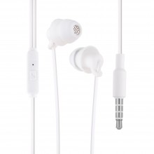 Дротові навушники Hoco 3.5 mm M81 Imperceptible вакуумні з мікрофоном 1.2 m White