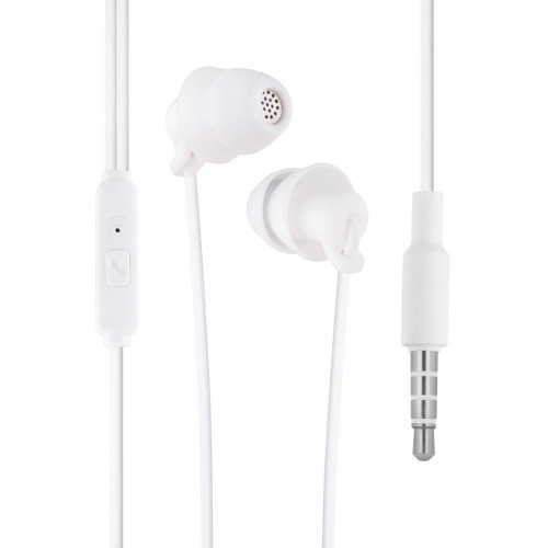 Дротові навушники Hoco 3.5 mm M81 Imperceptible вакуумні з мікрофоном 1.2 m White