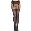 Колготки Leg Avenue Fishnet tights with back seam One size Black, задній шов, мереживо, сітка в інтернет супермаркеті PbayMarket!