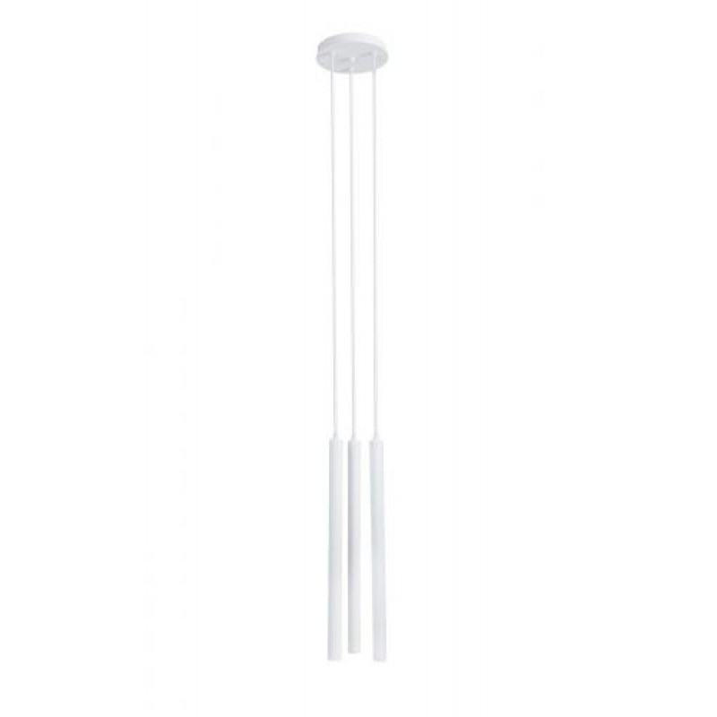 Світильник підвісний MSK Electric Beatrice на круглій основі NL 3045-3R WH