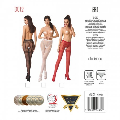 Еротичні колготки Passion S012 розмір універсальний Червоний (PSS012R) в інтернет супермаркеті PbayMarket!
