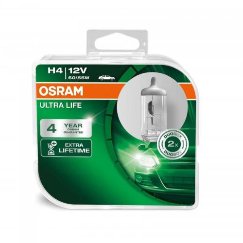 Автолампа OSRAM 64193ULT UltraLife H4 60/55W 12V P43t 10X2 HardDuopet в інтернет супермаркеті PbayMarket!