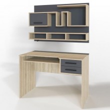 Комп'ютерний стіл Тиса Мебель Тіса Стиль-5 Сонома Графіт 750x600x1100 мм