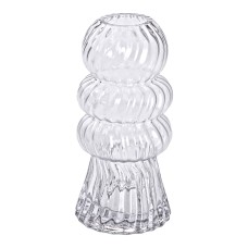 Ваза для квітів скляна YIWU Water rose 24.5 см Прозорий (HP-1727)