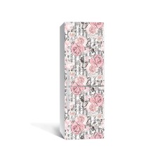 Наклейка на холодильник Zatarga «Вінтажна скатертина» 650х2000 мм вінілова 3Д наклейка декор на кухню