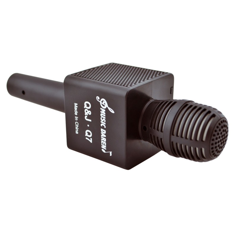 Караоке - мікрофон з динаміком Q&J Q7-3 Black (hub_np2_0982)