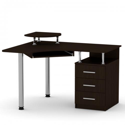 Стіл кутовий СУ-2 Компаніт 120х100х85 см Венге темний Стіл кутовий СУ-2 Компаніт 120х100х85 см Венге темний