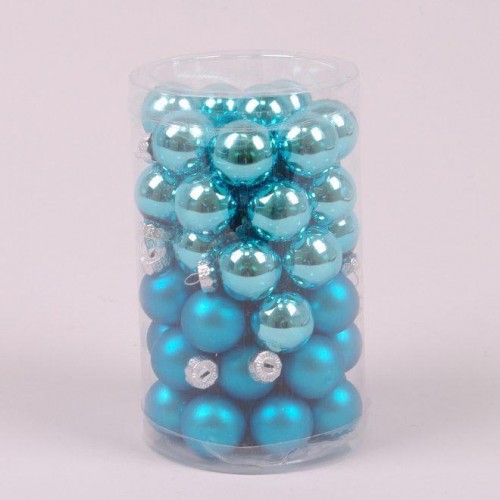 Кульки скляні Flora D-2,5 см. 48 шт.(44528) в інтернет супермаркеті PbayMarket!