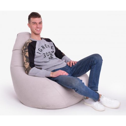 Крісло Мішок Груша Велюр 120х85 Студія Комфорту Стандарт бежевий Крісло Мішок Груша Велюр 120х85 Студія Комфорту Стандарт бежевий