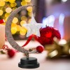 Світильник-нічник декоративний No Brand Тепле світло 27х14х13 см Чорно-бежевий (STARSV-0188)