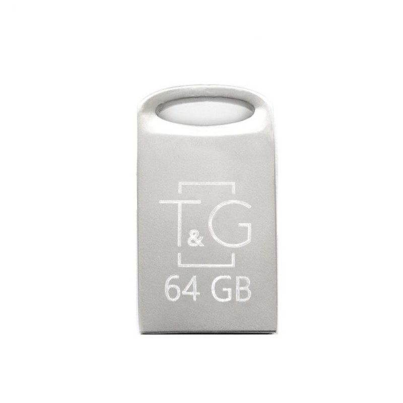 Флеш пам'ять T&G USB 2.0 64GB Metal 105 Steel