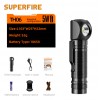 Ліхтар акумуляторний SuperFire TH06 600 Lumen IP43 Чорний (2506456885)