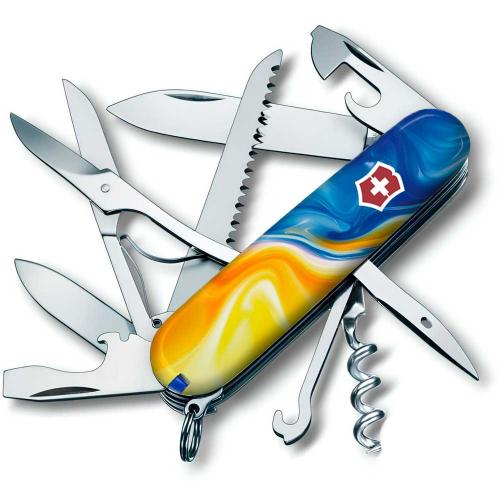Складаний ніж Victorinox Huntsman Ukraine 91 мм 16 функцій Жовто-синій (1.3713.7_T3250pw) Складаний ніж Victorinox Huntsman Ukraine 91 мм 16 функцій Жовто-синій (1.3713.7_T3250pw)