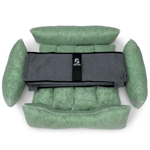 Лежак ліжко для собак та котів EGO Bosyak Рогожка S 65x55 Сірий (спальне місце для собак та котів) Лежак ліжко для собак та котів EGO Bosyak Рогожка S 65x55 Сірий (спальне місце для собак та котів)