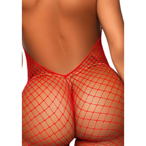 Бодістокінг Leg Avenue Racer neck bodystocking Red в інтернет супермаркеті PbayMarket!