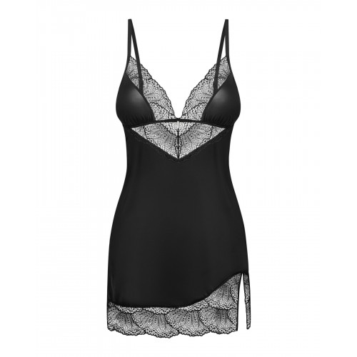 Пеньюар і трусики Obsessive Lobellis chemise & thong M/L