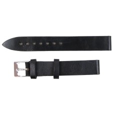 Ремінець для годинника зі шкіри Mykhail Ikhtyar 16 мм Чорний (S639-16S black)