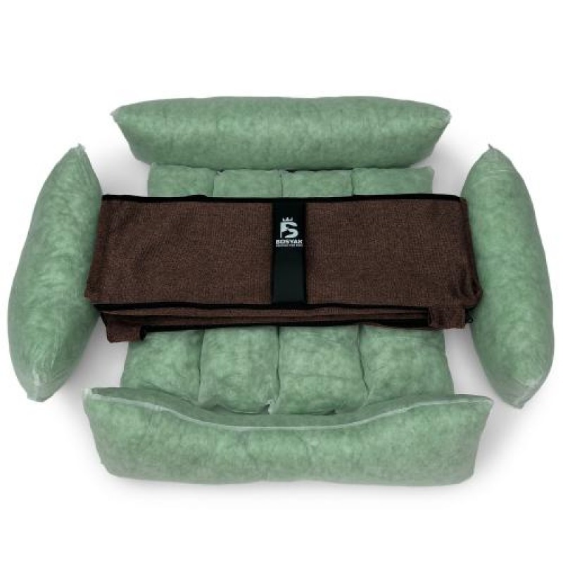 Лежак ліжко для собак та котів EGO Bosyak Waterproof S 65x55 Коричневий (спальне місце для собак та котів)