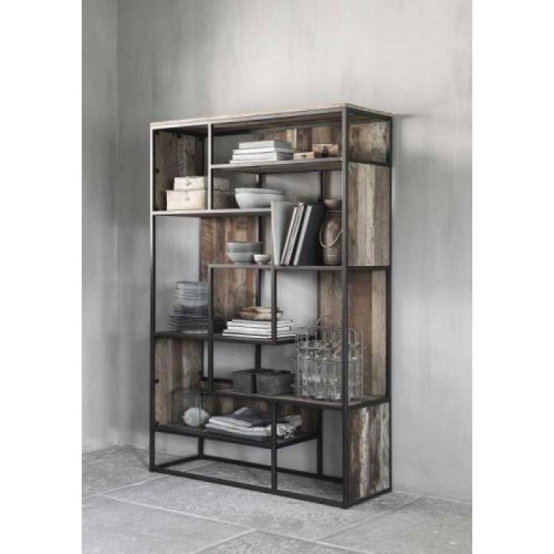 Стелаж для зберігання в стилі Loft NS-1955 1830x1200x400 мм Черный