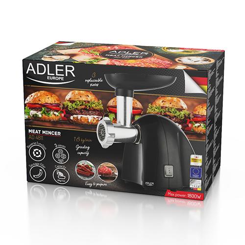 М'ясорубка Adler AD 4811 1800 Вт Чорний (102827958) М'ясорубка Adler AD 4811 1800 Вт Чорний (102827958)
