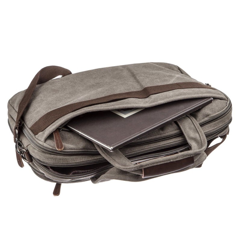 Сумка для ноутбука 15.6 Vintage 20087 Сіра