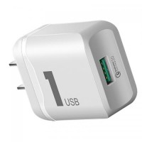 Універсальний зарядний пристрій Rock QC3.0 Quick Charge 18W White (600120053) Універсальний зарядний пристрій Rock QC3.0 Quick Charge 18W White (600120053)